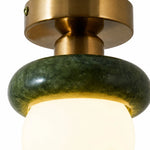 Cargar imagen en el visor de la Galería, Lámpara de techo de jade de montaje al ras