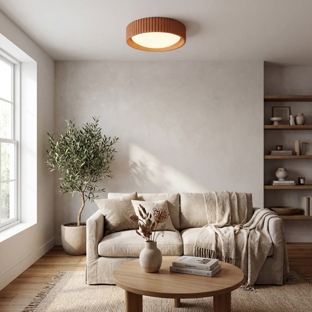 Acrion Moderne Runde Acryl LED-Deckenleuchte - Minimalistische Aufbaulampe für Wohnraum