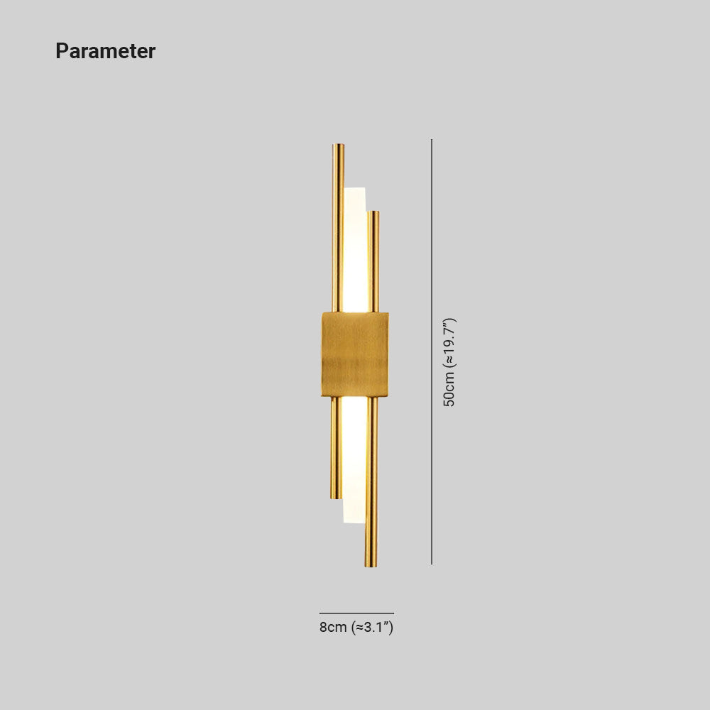 LuminArt - Luz LED Estilizada Negro/Oro