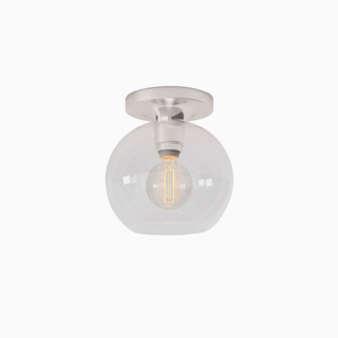 Selvion Modern Globe Pendant Light - Damp-Rated Bathroom Lighting - Luxe Glass Shade