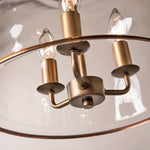 Cargar imagen en el visor de la Galería, Vintage Glass Metal Pendant Light