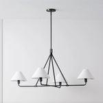 Load image into Gallery viewer, Diora Pendant Light -  Modern Metal Fixture with Linen Shades
