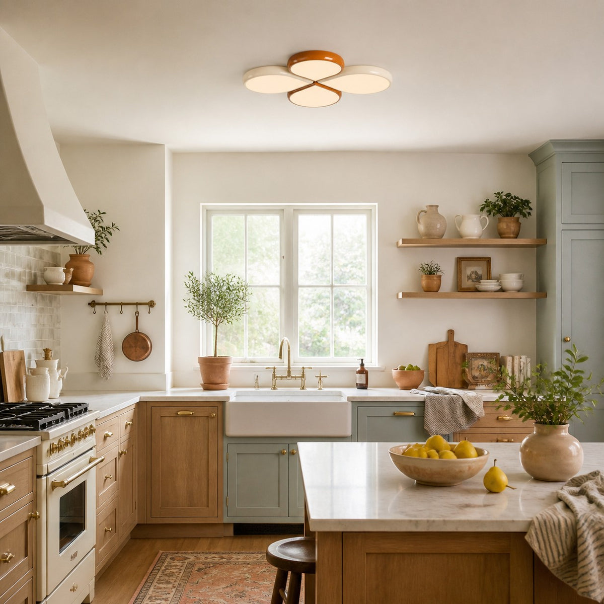 Cream Clover Full-Spectrum Ceiling Light