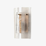 Load image into Gallery viewer, Velora Layered Textured Glass Wall Lamps - Suitable for Living Rooms and Hallways