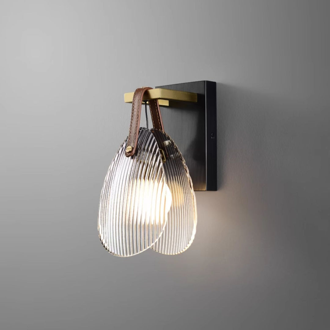 Shell Glas Wandleuchte