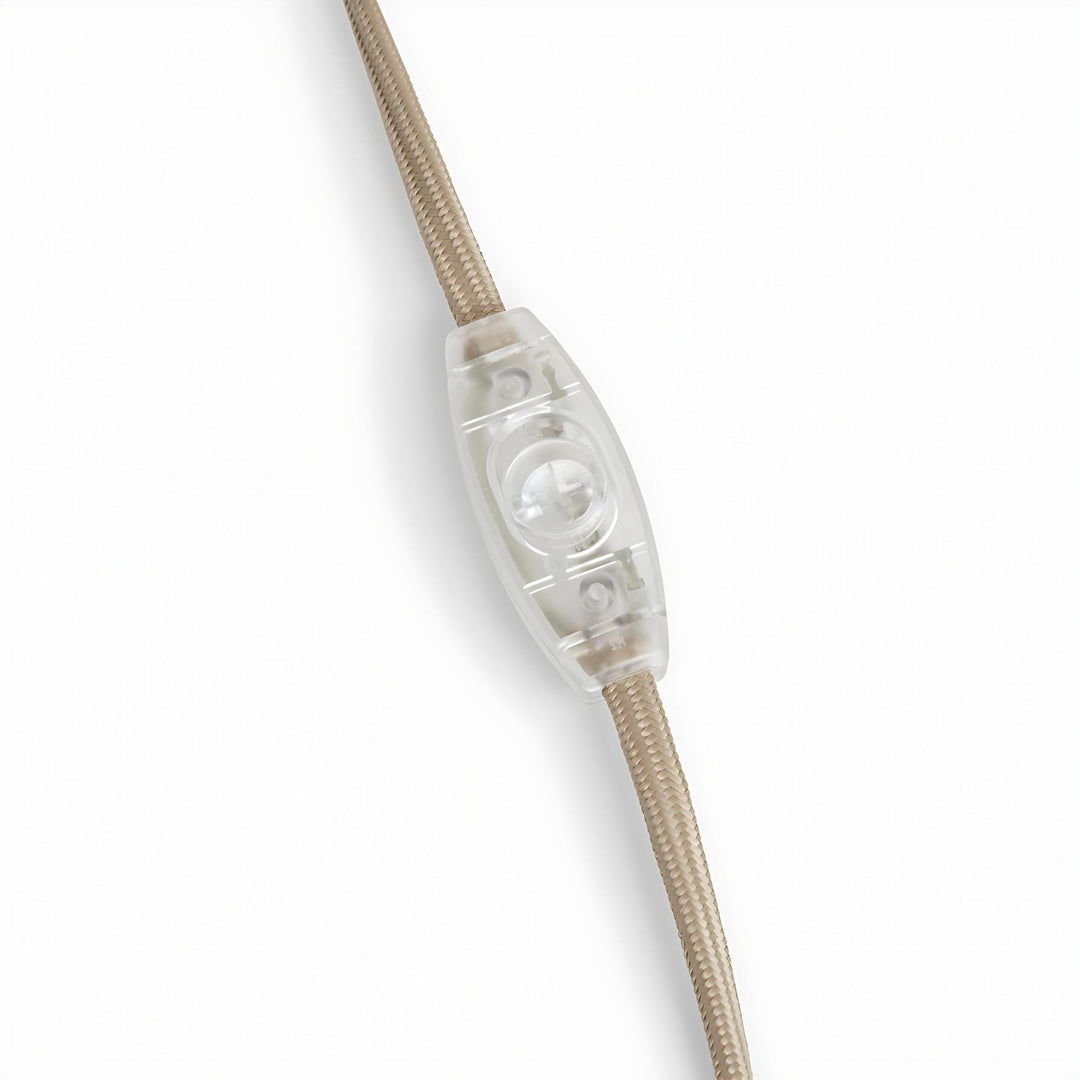 Vellaro elegancka mosiężna lampa stołowa z abażurem z tkaniny – lampka nocna do współczesnej sypialni