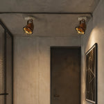 Cargar imagen en el visor de la Galería, Rust ceiling spotlight installed in an industrial hallway