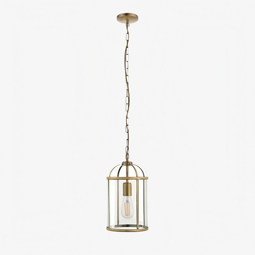 Suspension en verre Luxvana en forme de cloche - Luminaire style lanterne industrielle pour cuisine