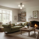 Load image into Gallery viewer, Glorica Glass Flush Mount Light - Globe Ceiling Fixture Modern
