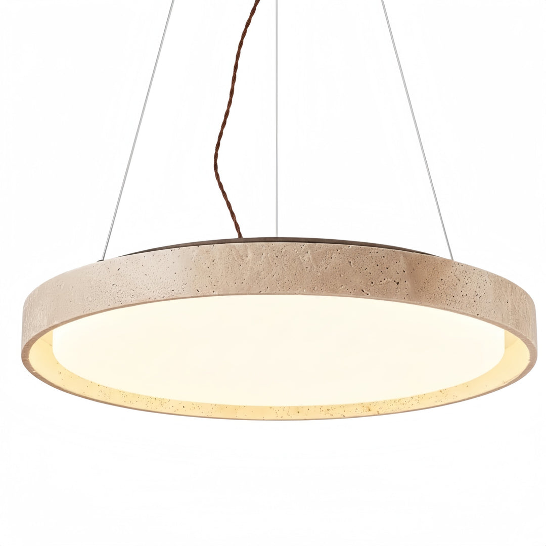 Lampada a sospensione minimalista Miravelle con paralume in pietra naturale per sala da pranzo