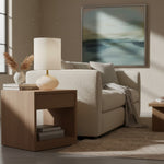 Cargar imagen en el visor de la galería, Lámpara de mesa Albi con base cilíndrica elegante - Luz cálida para interiores modernos y espacios pequeños