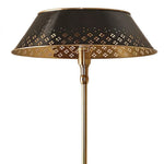 Afbeelding laden in galerijweergave, Auriglow geëmailleerde messing geperforeerde vloerlamp - space age stijl - woondecoratie

