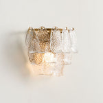 Afbeelding laden in galerijweergave, Lumvey gelaagde glazen wandlamp — Art Deco wandlamp voor badkamer en hal