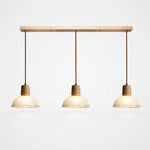 Cargar imagen en el visor de la Galería, Rustic Woven Rope Glass Pendant Light Collection