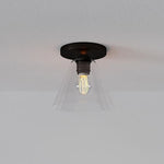 Load image into Gallery viewer, Conica Cone Flush Mount – Glass Ceiling Light for Modern Spaces
