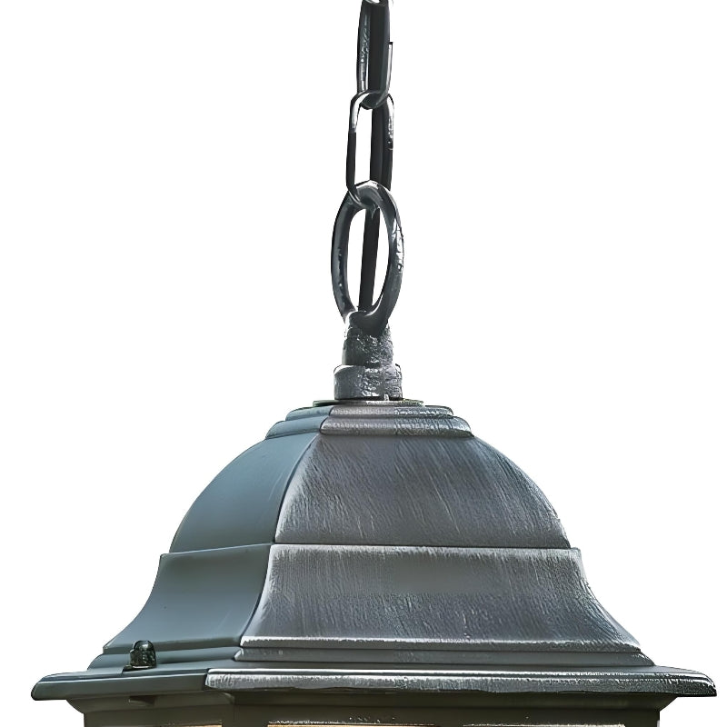 Frostine Buiten Hangende Lantaarn - Geometrisch Geslepen Glas voor Tuin Entree