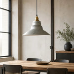 Afbeelding laden in galerijweergave, Vintage industrial pendant lamp above a dining table