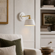 Minimalist Ceramic Bedside Wall Lamp