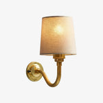 Load image into Gallery viewer, Cottaloy Vintage Fabric Curved Arm Wall Lamp for Living Room or Bedroom