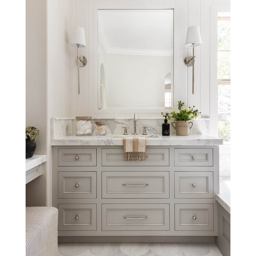 Averin Sleek Minimalist Fabric Wall Sconce for Bedroom & Living Spaces