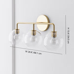 Load image into Gallery viewer, Selvion Artistic Globe Sconce Light - Handcrafted Glass Sculptural Wall Fixture
