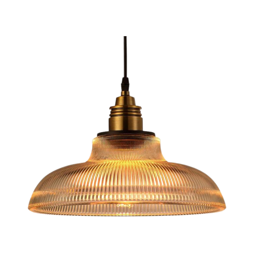 Lampe de plafond en verre cristal rétro Aurelia