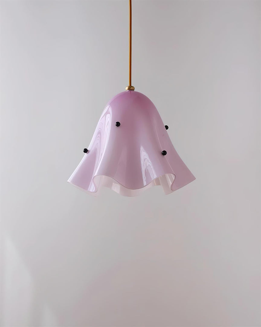 Bellina Artistic Glass Pendant Light - Modern Bloom Inspired Hanging Ceiling Lamp