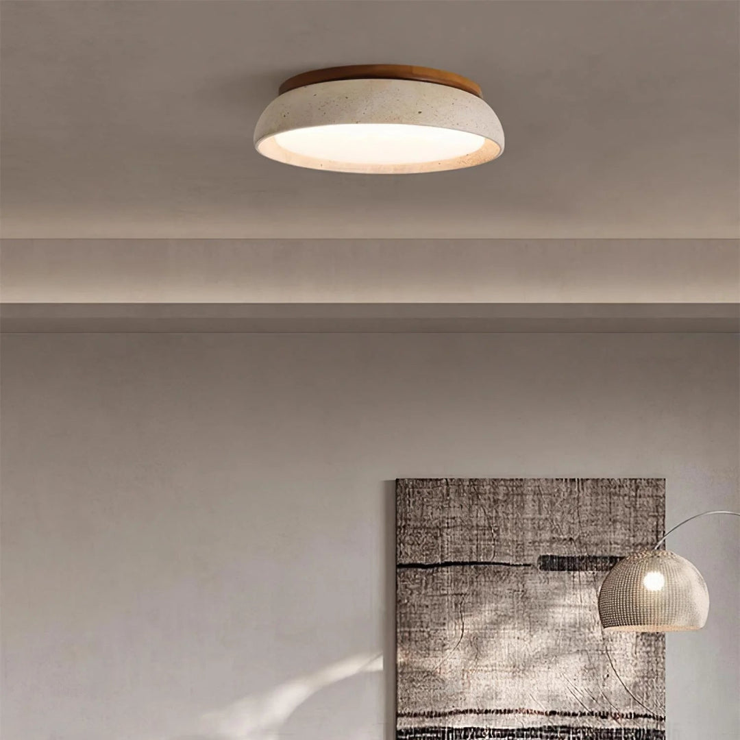 Modern Scandinavian Travertine Ceiling Light