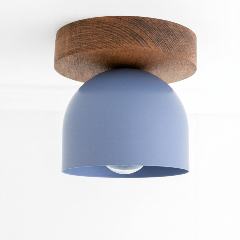 Metio Dome Bowl Shape Modern Flush Mount for Bedroom & Living Room