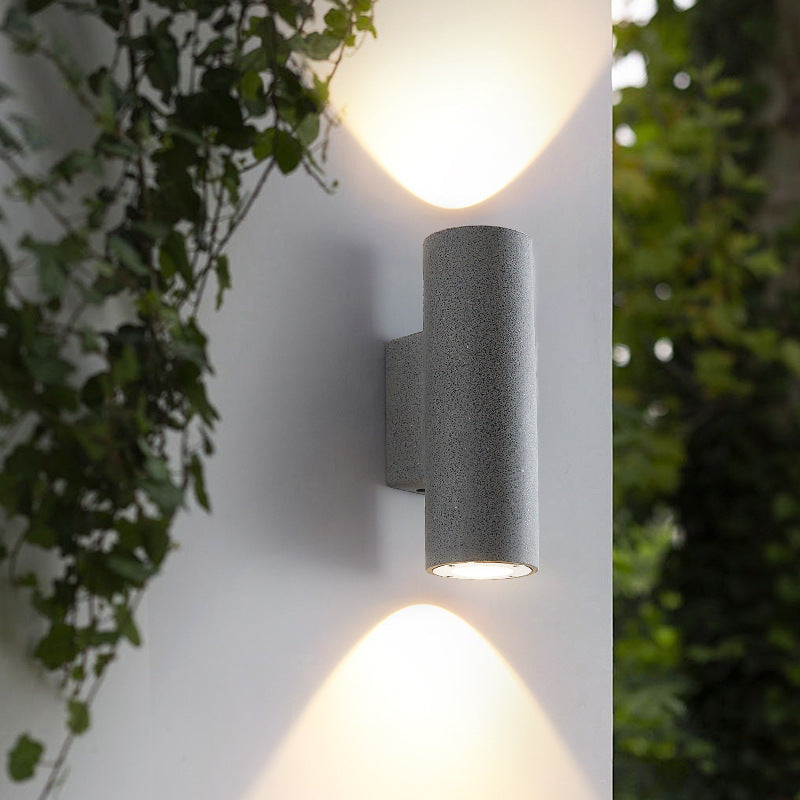 Lampada da parete minimalista in cemento per interni ed esterni Midnight Glow