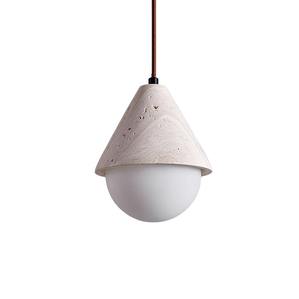 Lampa Wisząca z Trawertynu