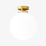 Load image into Gallery viewer, Glorica Glass 12 Inch Globe Ceiling Light - Frosted Glass Art Deco Pendant And Flush Mount
