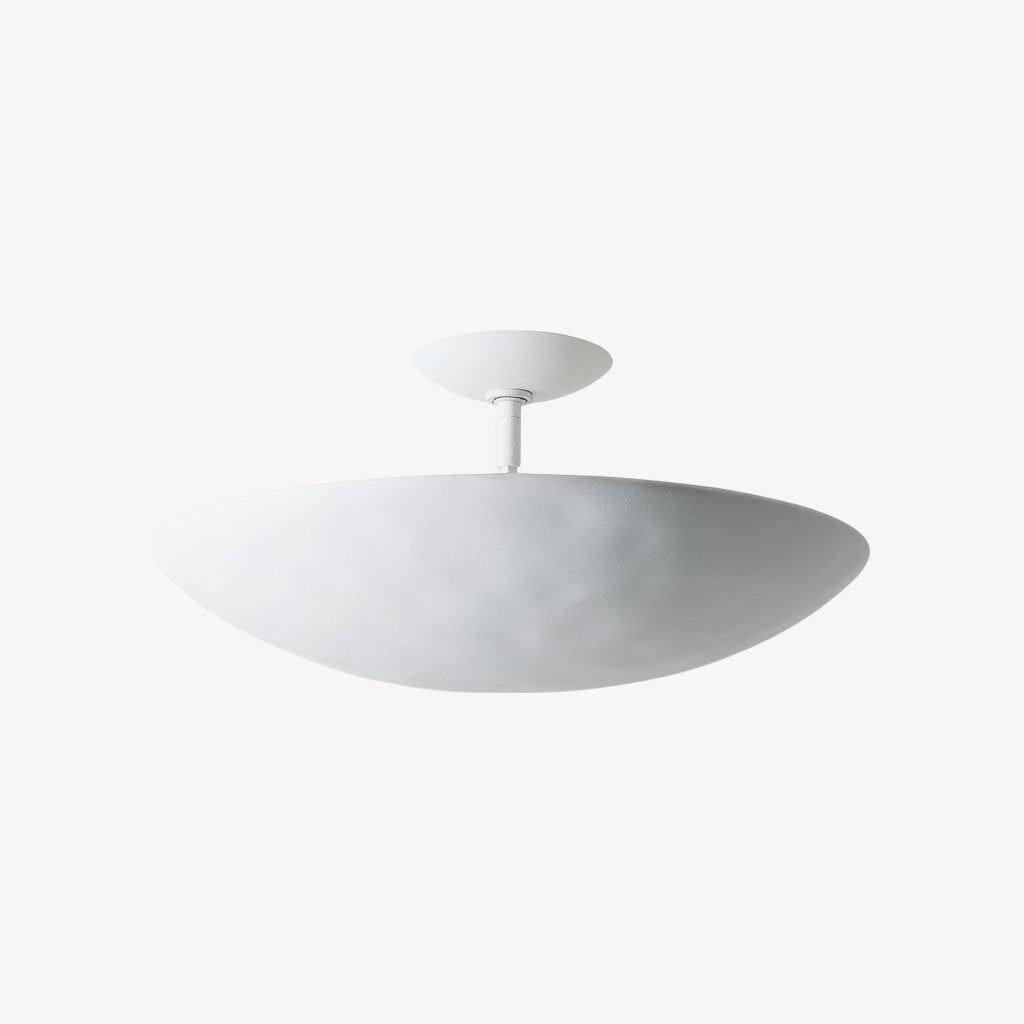 Plafonnier encastré Plara - Luminaire de plafond en métal en forme de dôme arrondi et minimaliste pour couloir