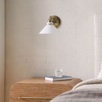 Load image into Gallery viewer, Aurenza Sconce – Farmhouse Wall Light with Metal Accents for Cozy Spaces
