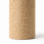 Load image into Gallery viewer, Close view of the woven jute lamp base texture