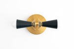 Load image into Gallery viewer, Pyralis Cone Art Deco Wall Light - Multi-Directional Sconce for Vanity or Wall
