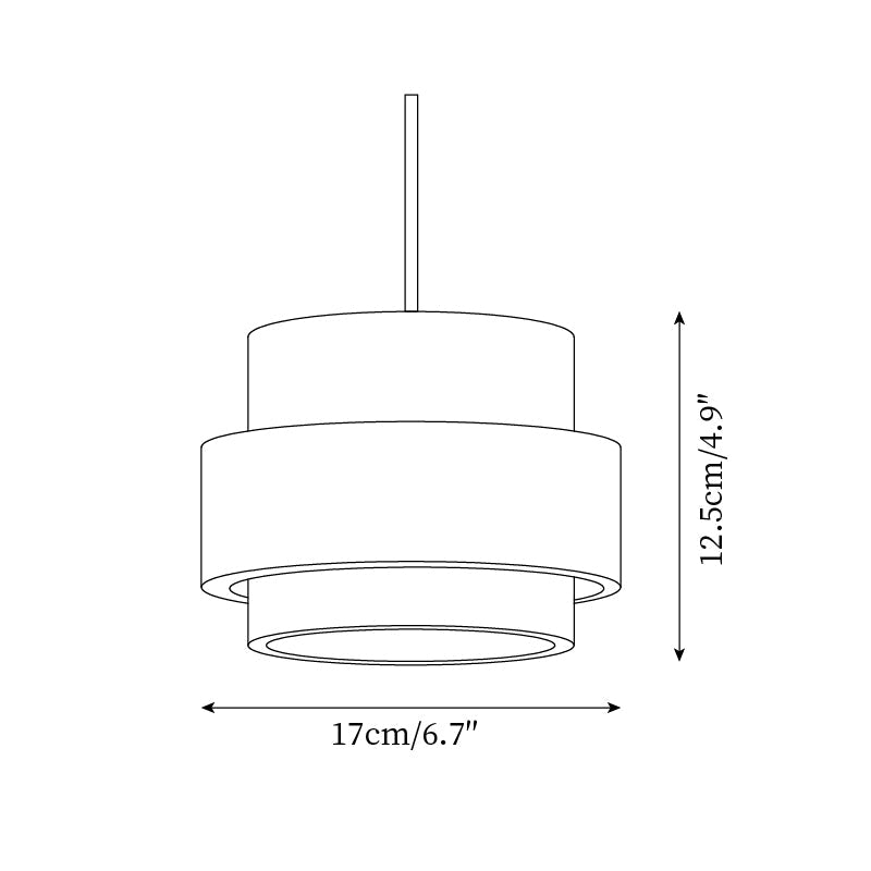Lampa wisząca z wtyczką Cole z trawertynu
