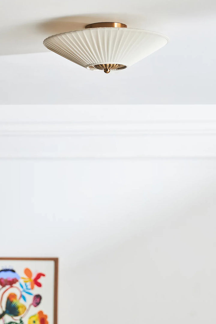 Elumina Silk Semi-Flush Mount - Moderne stoffen plafondlamp