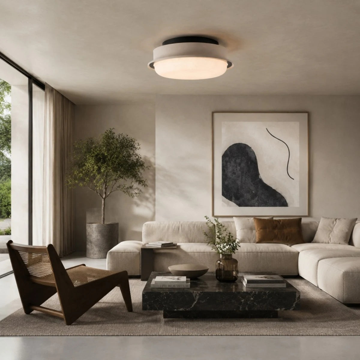 ceiling light room scene