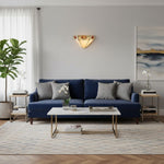 Afbeelding laden in galerijweergave, TF Nevada Ziggurat Wandlamp — Art Deco Glas-in-Lood Wandlamp voor Gangen &amp; Woonkamers