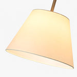 Bild in die Galerieansicht laden, White tapered fabric lampshade detail