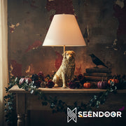 Pawdia Animal Figurine – Polyresin Table Lamp for Bedroom & Living