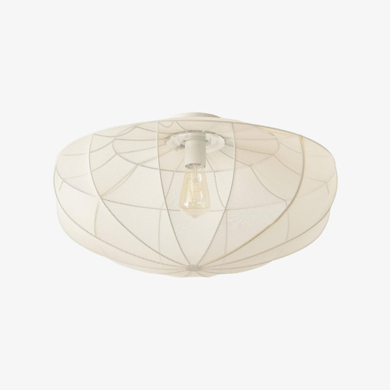 Lumifil Drapierte Mesh-Deckenleuchte – Boho Rustikaler Texturierter Lampenschirm für Wohnzimmer oder Schlafzimmer