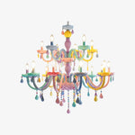 Cargar imagen en el visor de la Galería, Colorful Metal Kids Room Chandelier for Bedroom