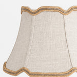 Cargar imagen en el visor de la Galería, Vintage Fabric Table Lamp with Scalloped Shade