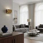 Load image into Gallery viewer, Vintage Brass Sconce with Flip Front - Artistic Metal Style
