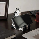 Bild in die Galerieansicht laden, Wooden animal phone stand scene view