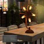 Bild in die Galerieansicht laden, Tischlampe im alten Stil mit Ventilator