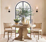 Load image into Gallery viewer, Rowan Bronze or Brass Wall Sconce - Iron Light with White Linen Shade for Home
