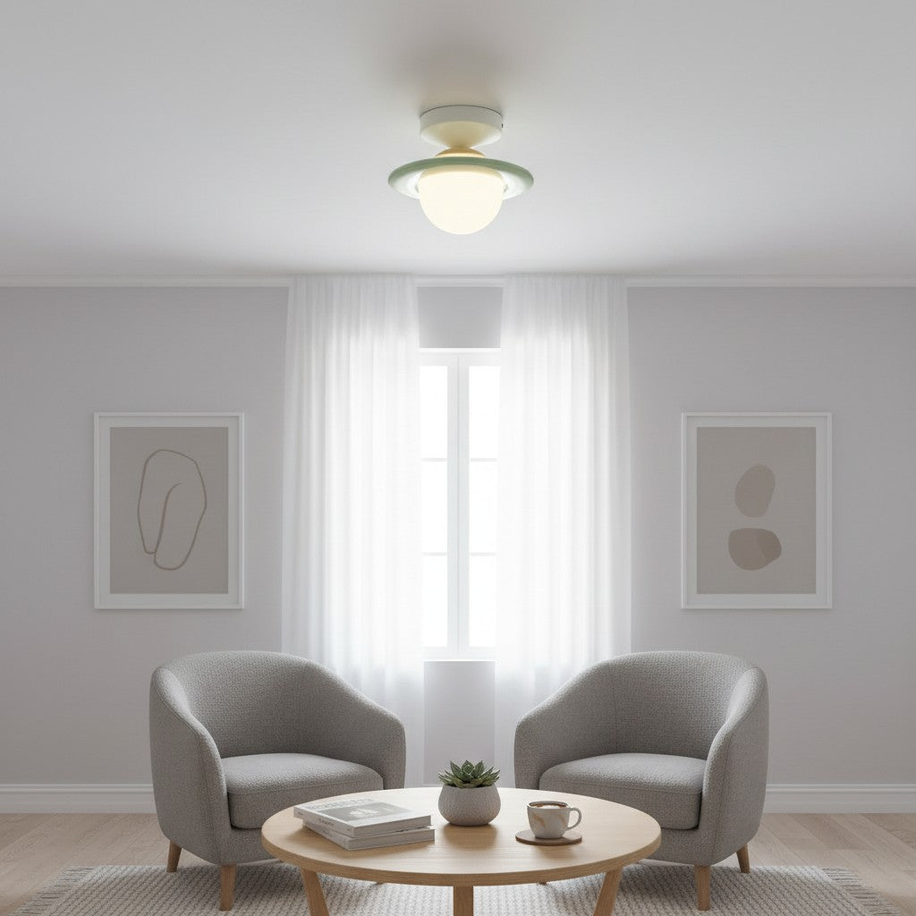 Olevira Moderne Minimalistische Bunte Deckenleuchte - Montage für Schlafzimmer oder Wohnzimmer